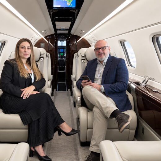 Paula Soffo Hoffmann e Raul Marinho, sócios-diretores da FLY CGC.