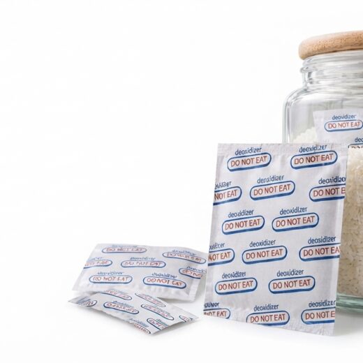 Absorvedor de oxigênio para alimentos aumenta a durabilidade dos alimentos.