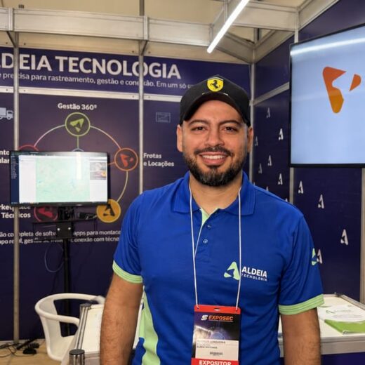 Aldeia Tecnologia apresentou seu ecossistema de rastreamento veicular na Exposec 2026.