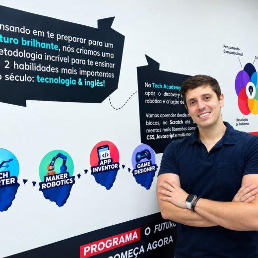 João Aleixo é fundador da The Future School, escola de tecnologia e robótica criada em São José do Rio Preto, no interior de São Paulo.